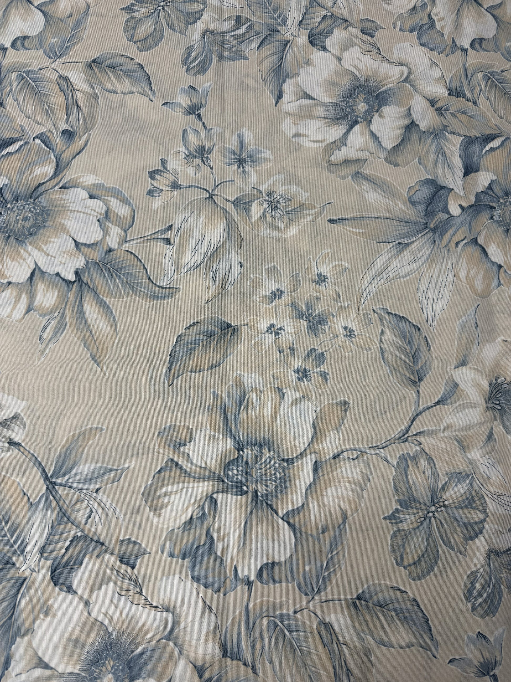Scampolo Cotone Arredo Fiori di Porcellana
