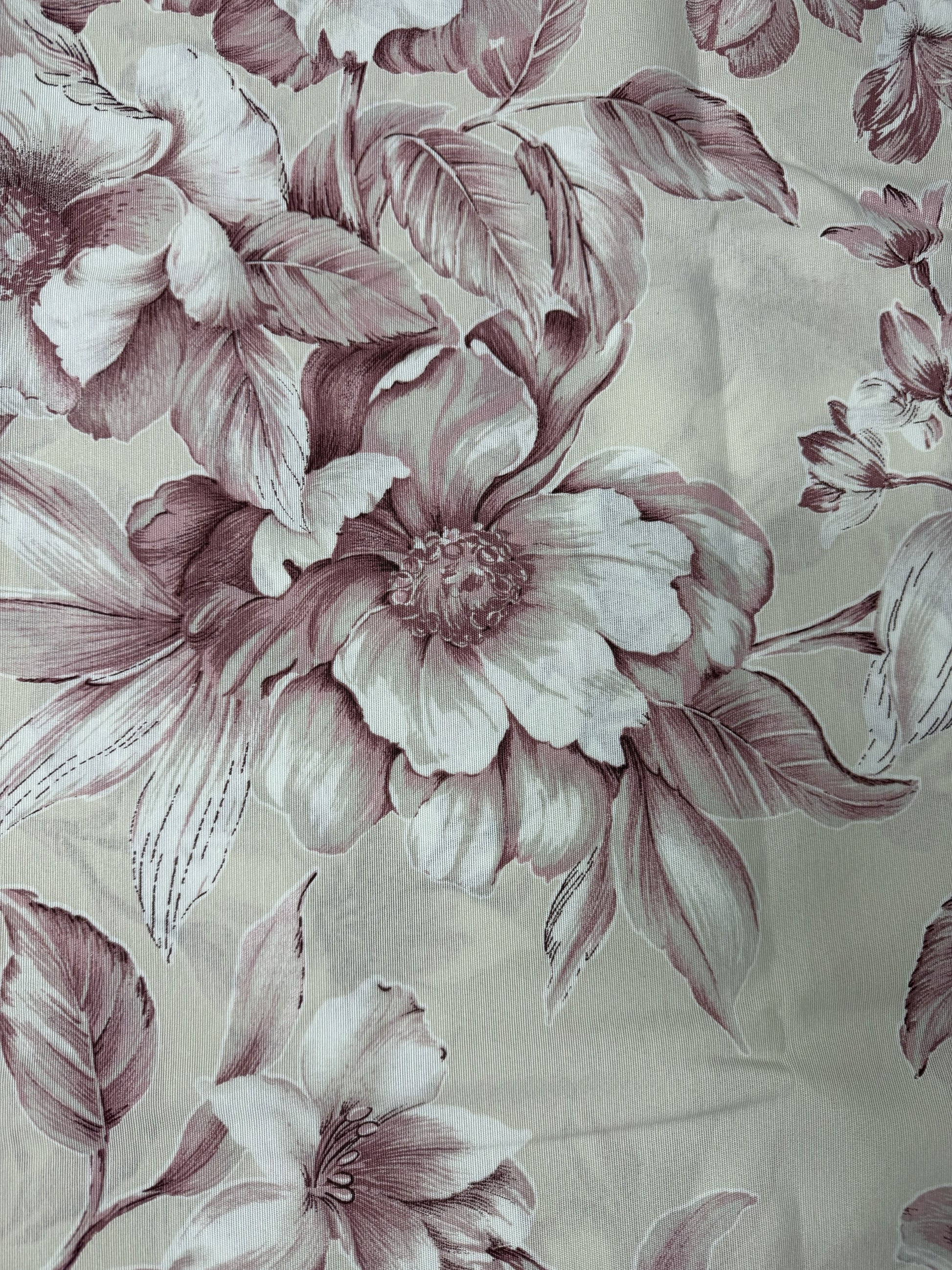 Scampolo Cotone Arredo Fiori di Porcellana