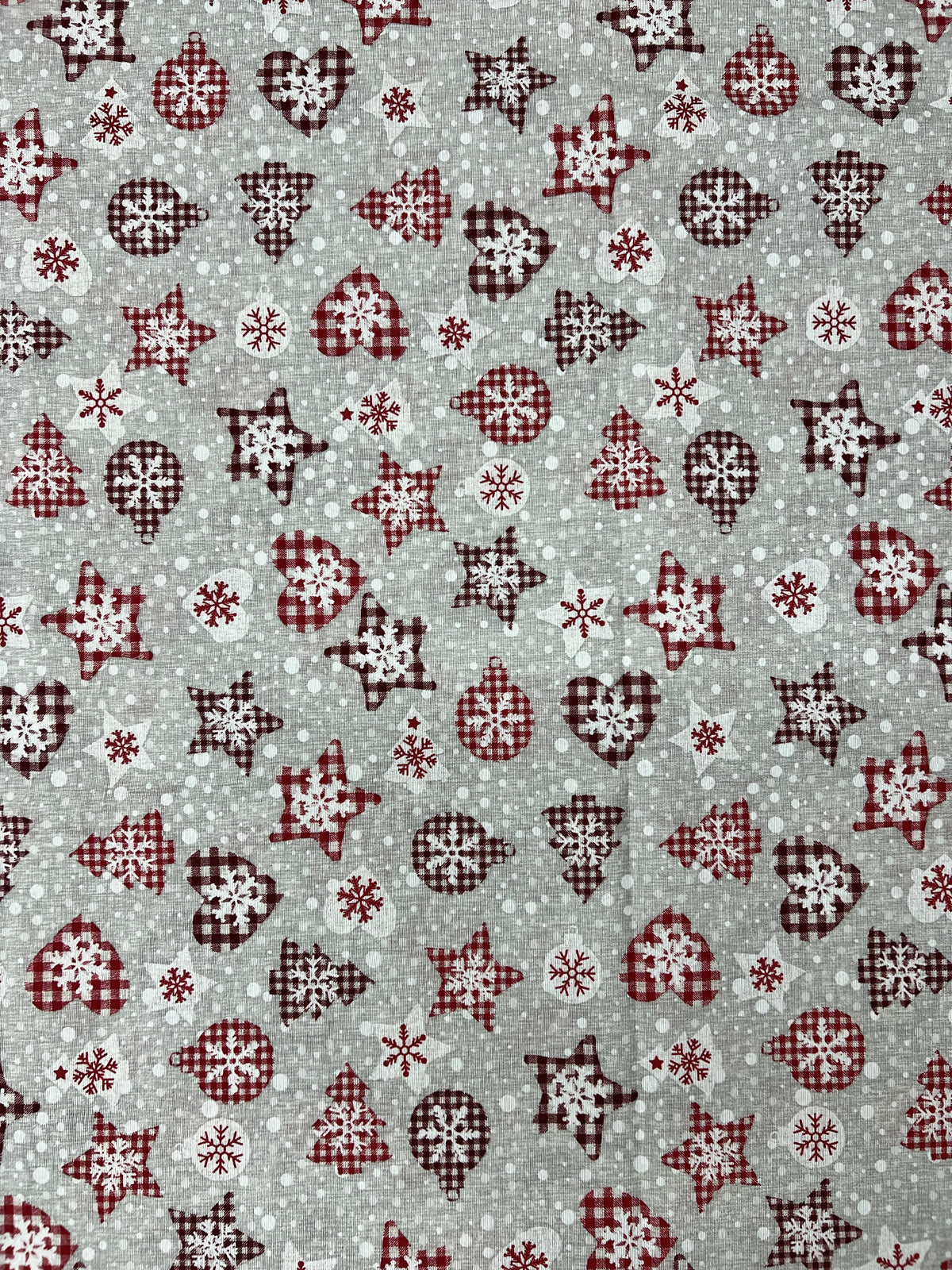 Scampolo Cotone Arredo Natalizio Stelline 260 x 280