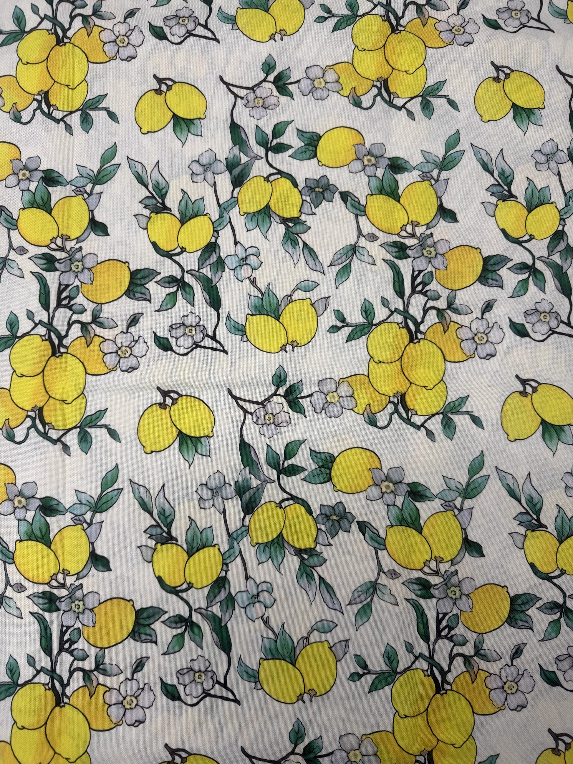 Scampolo Cotone Arredo Fantasia Limone