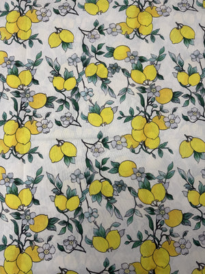 Scampolo Cotone Arredo Fantasia Limone