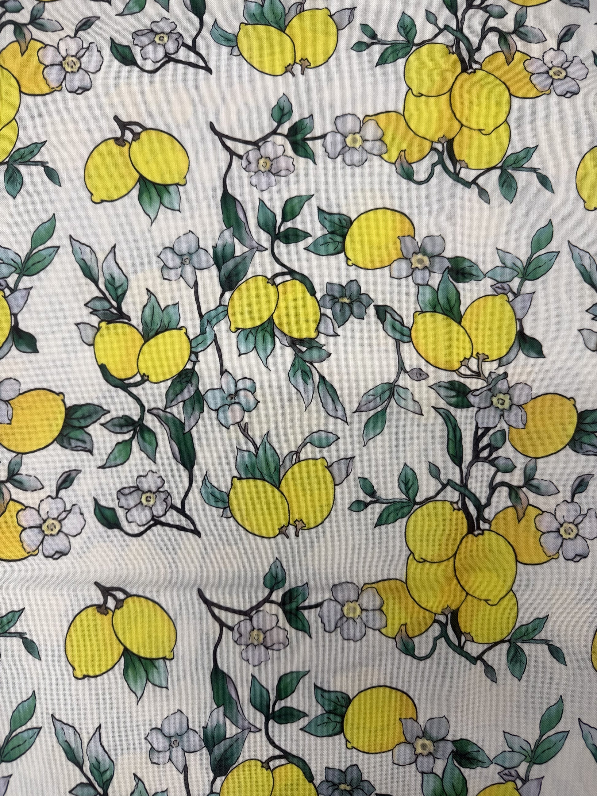 Scampolo Cotone Arredo Fantasia Limone