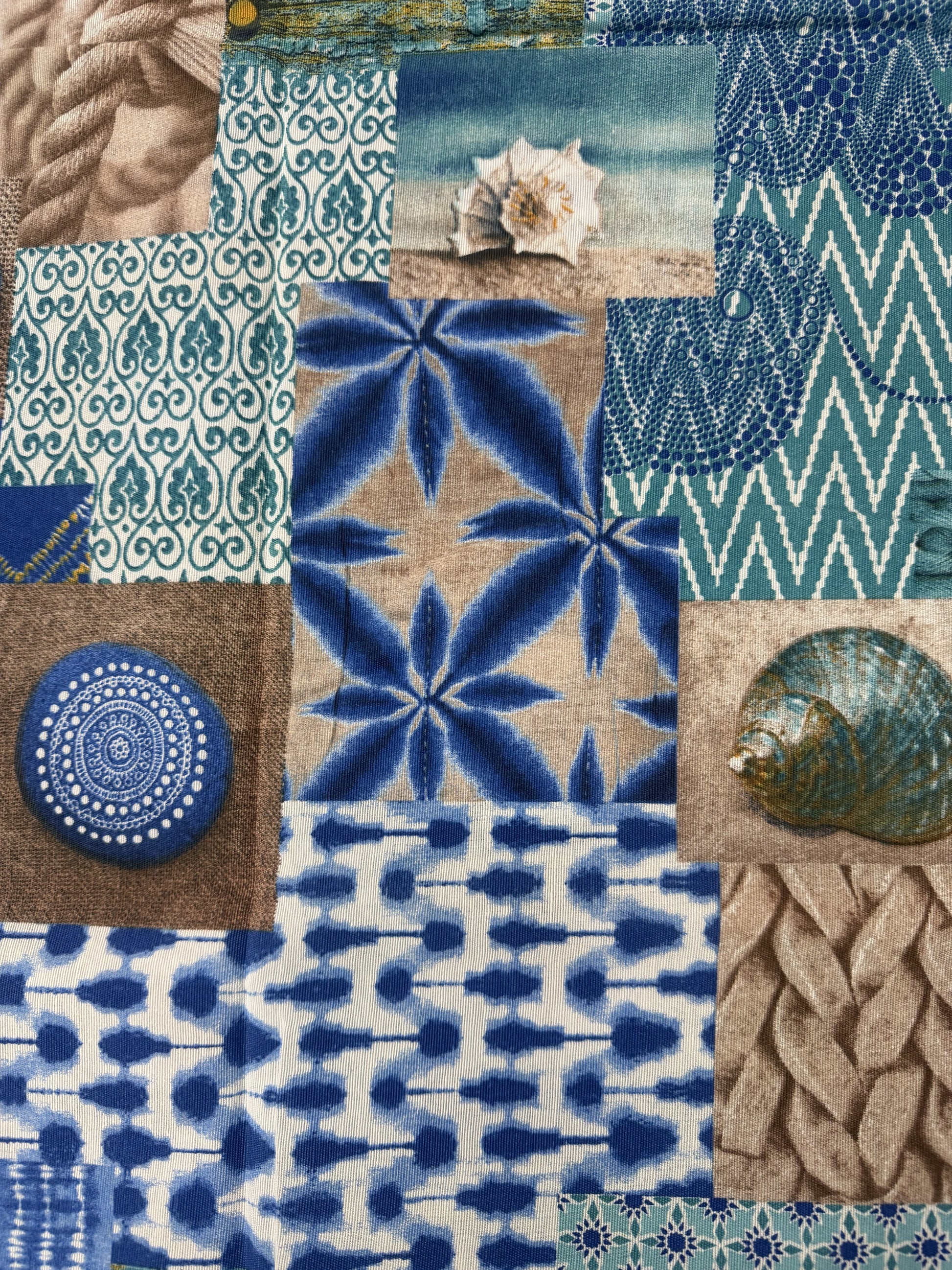 Scampolo Cotone Arredo Fantasia Marina Patchwork