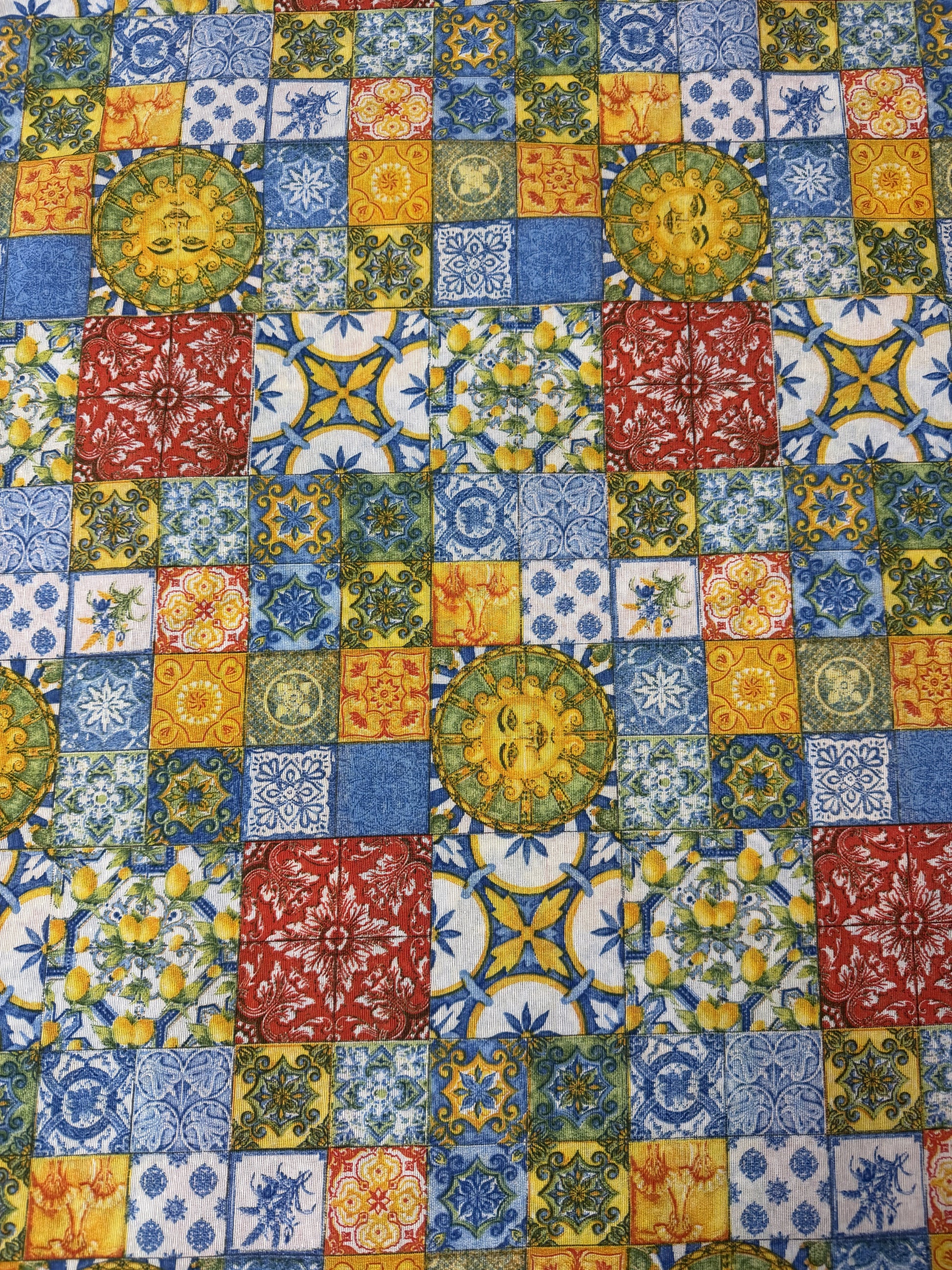 Scampolo Cotone Arredo Fantasia Vietri Patchwork