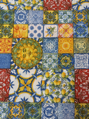 Scampolo Cotone Arredo Fantasia Vietri Patchwork