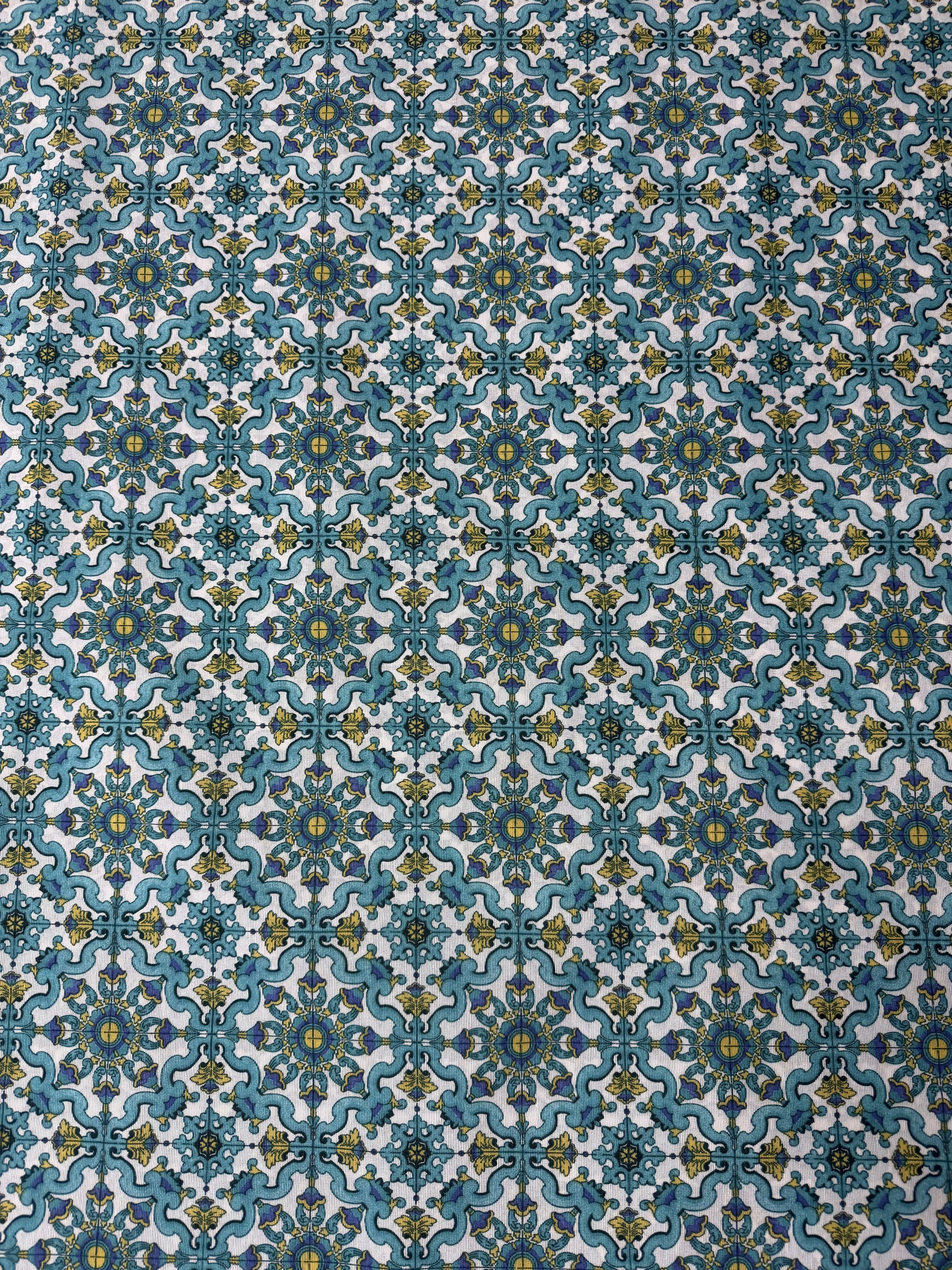 Scampolo Cotone Arredo Fantasia Maioliche