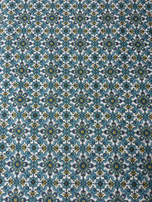 Scampolo Cotone Arredo Fantasia Maioliche