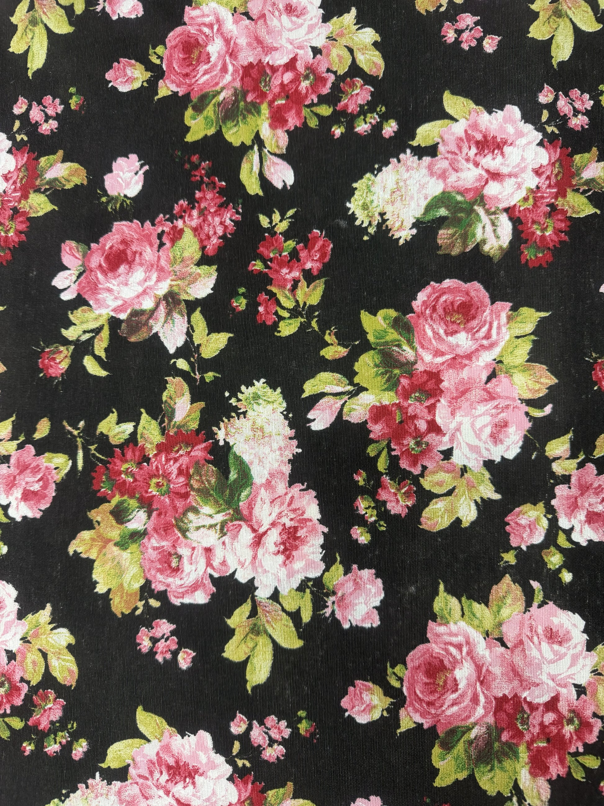 Scampolo Cotone Arredo Fiore Rosa