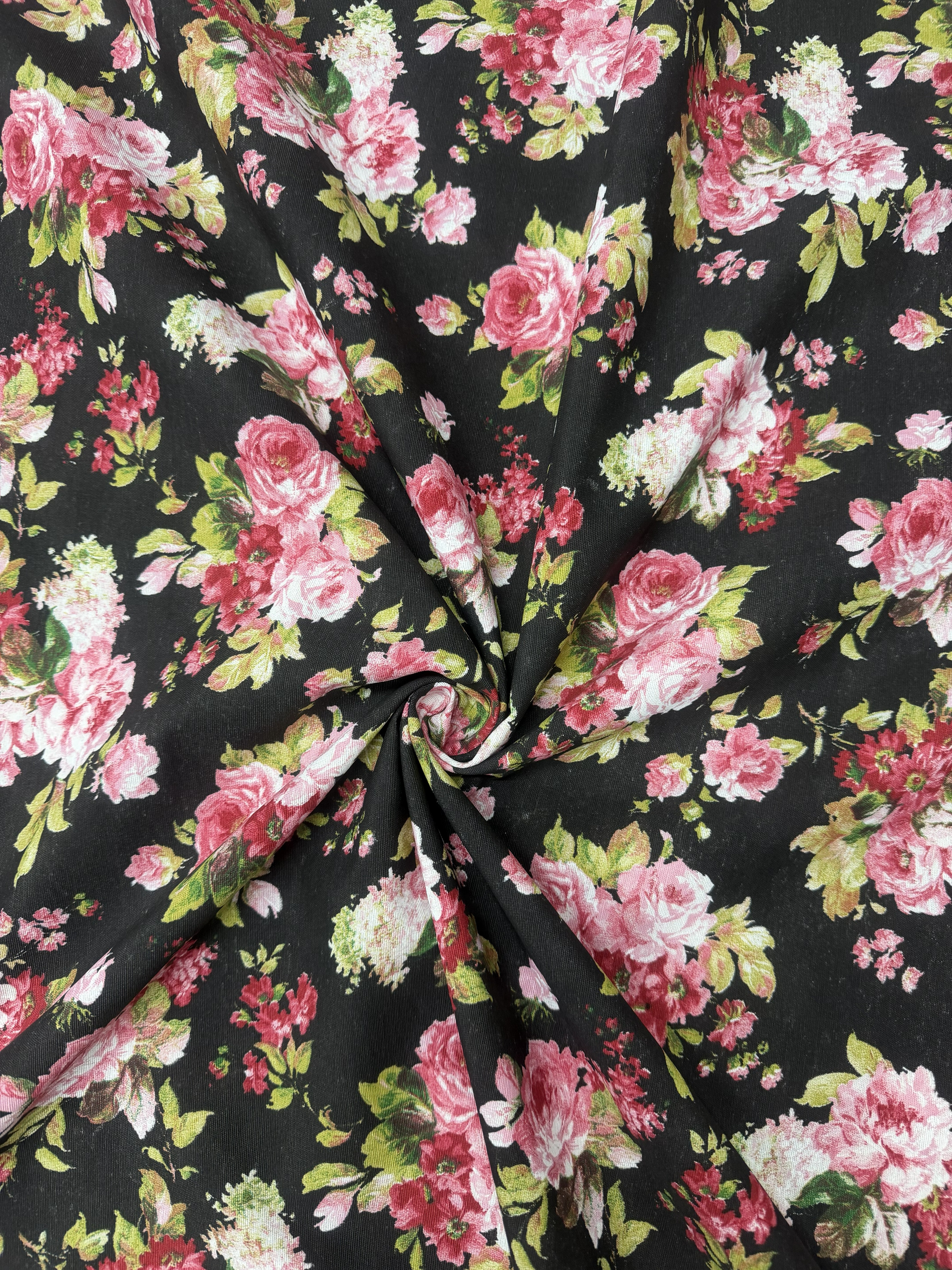 Scampolo Cotone Arredo Fiore Rosa