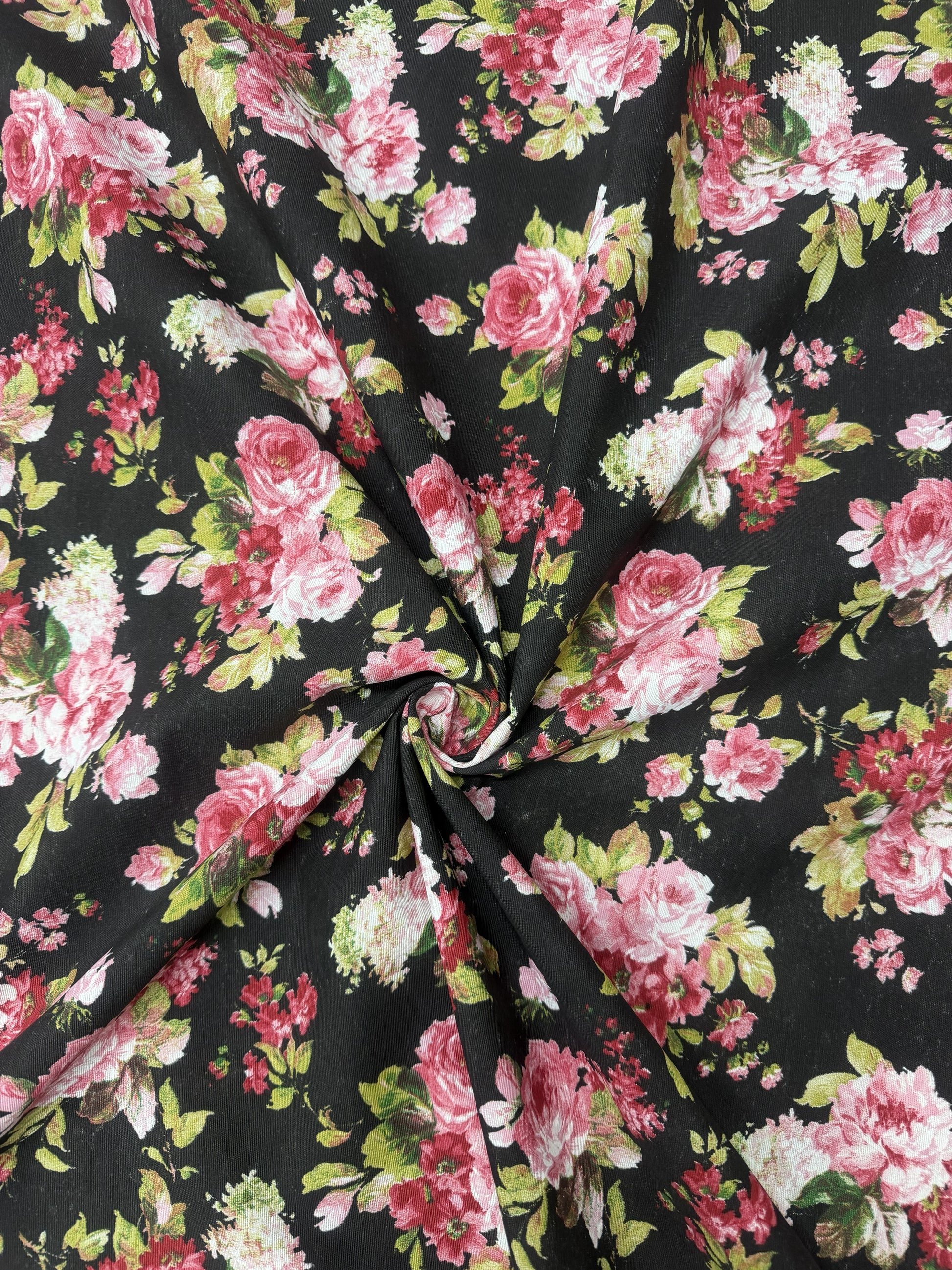 Scampolo Cotone Arredo Fiore Rosa