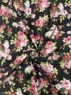 Scampolo Cotone Arredo Fiore Rosa