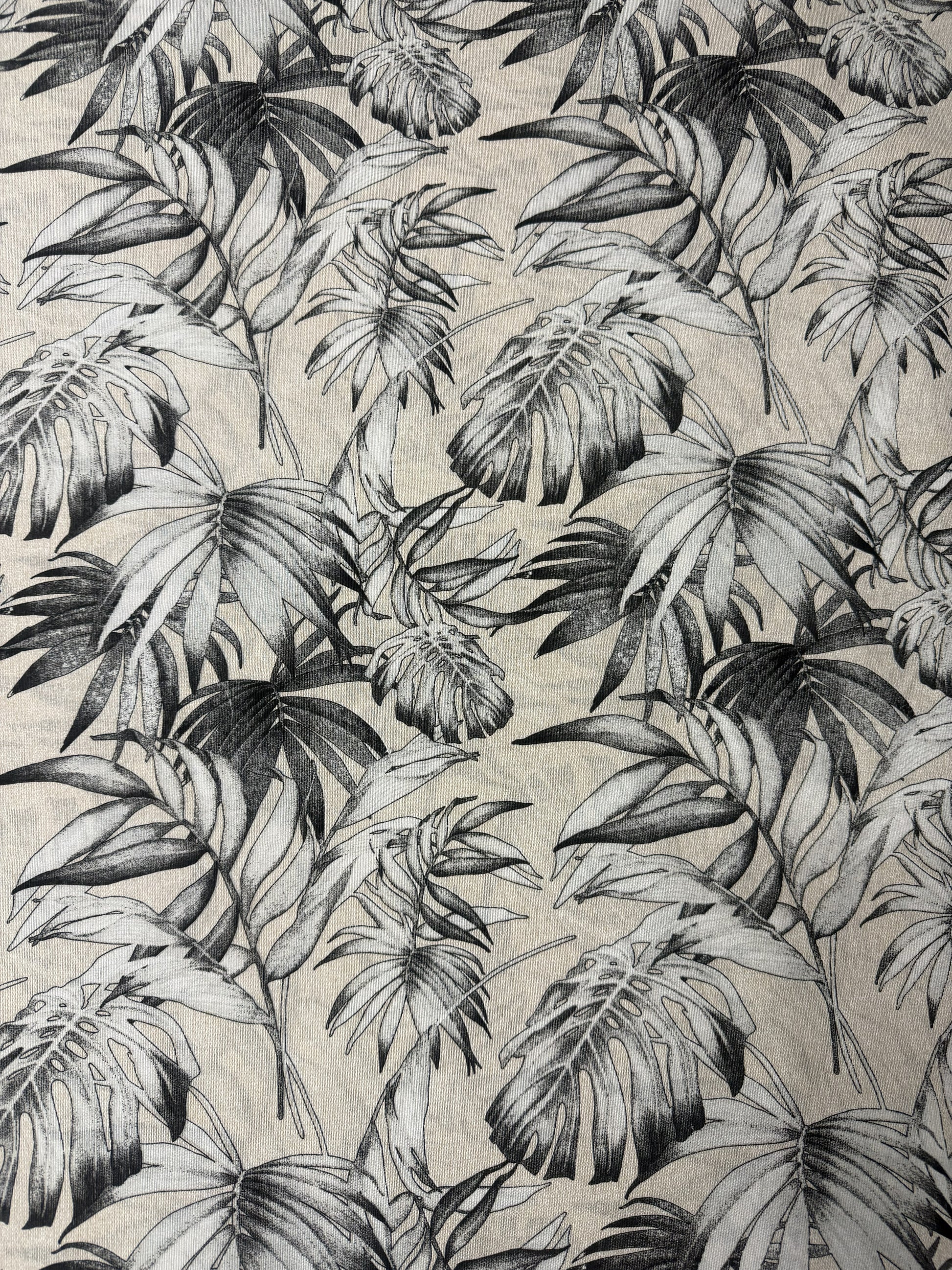 Scampolo Cotone Arredo Foglie Tropicali