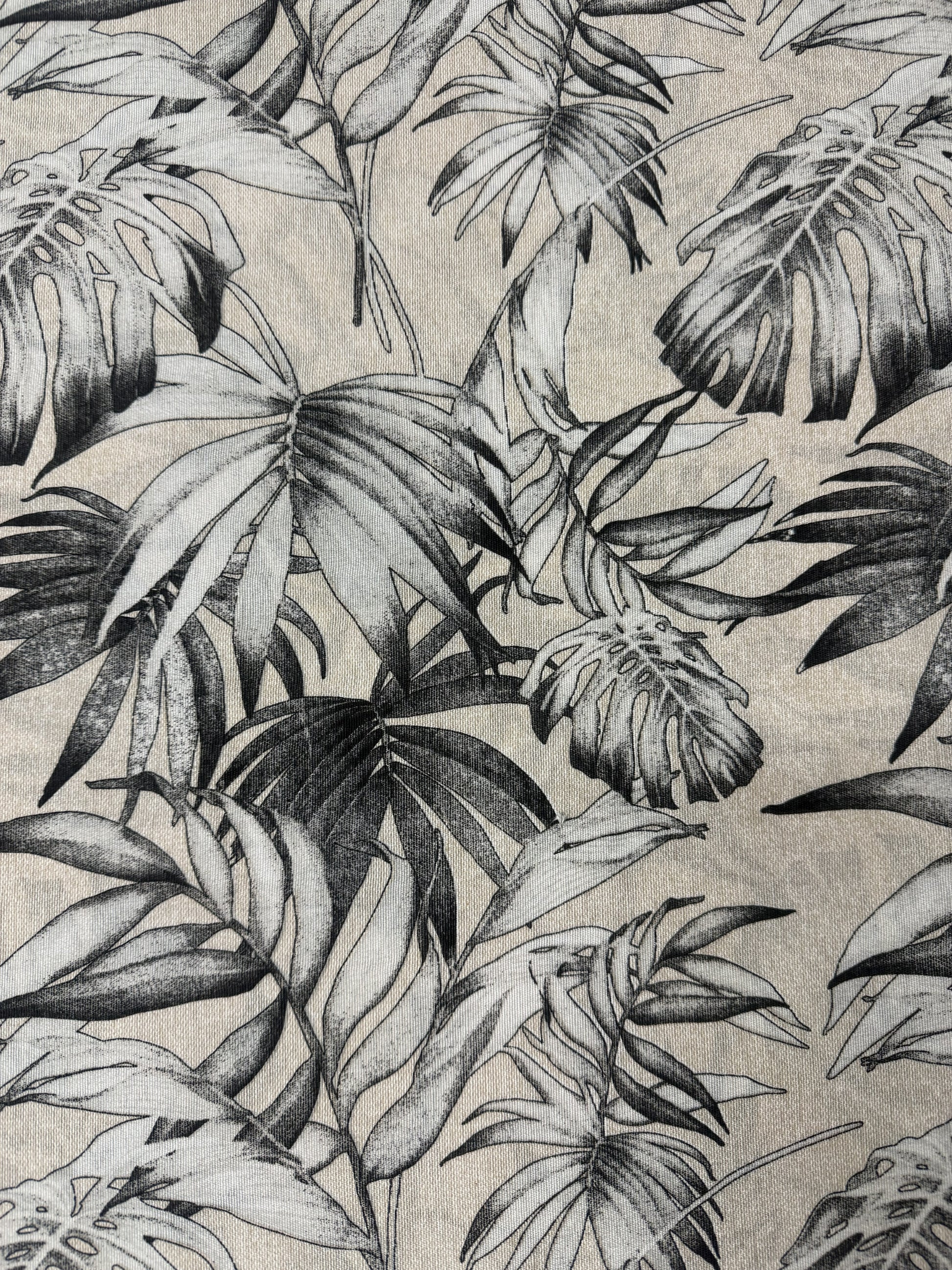 Scampolo Cotone Arredo Foglie Tropicali