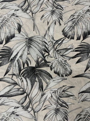 Scampolo Cotone Arredo Foglie Tropicali