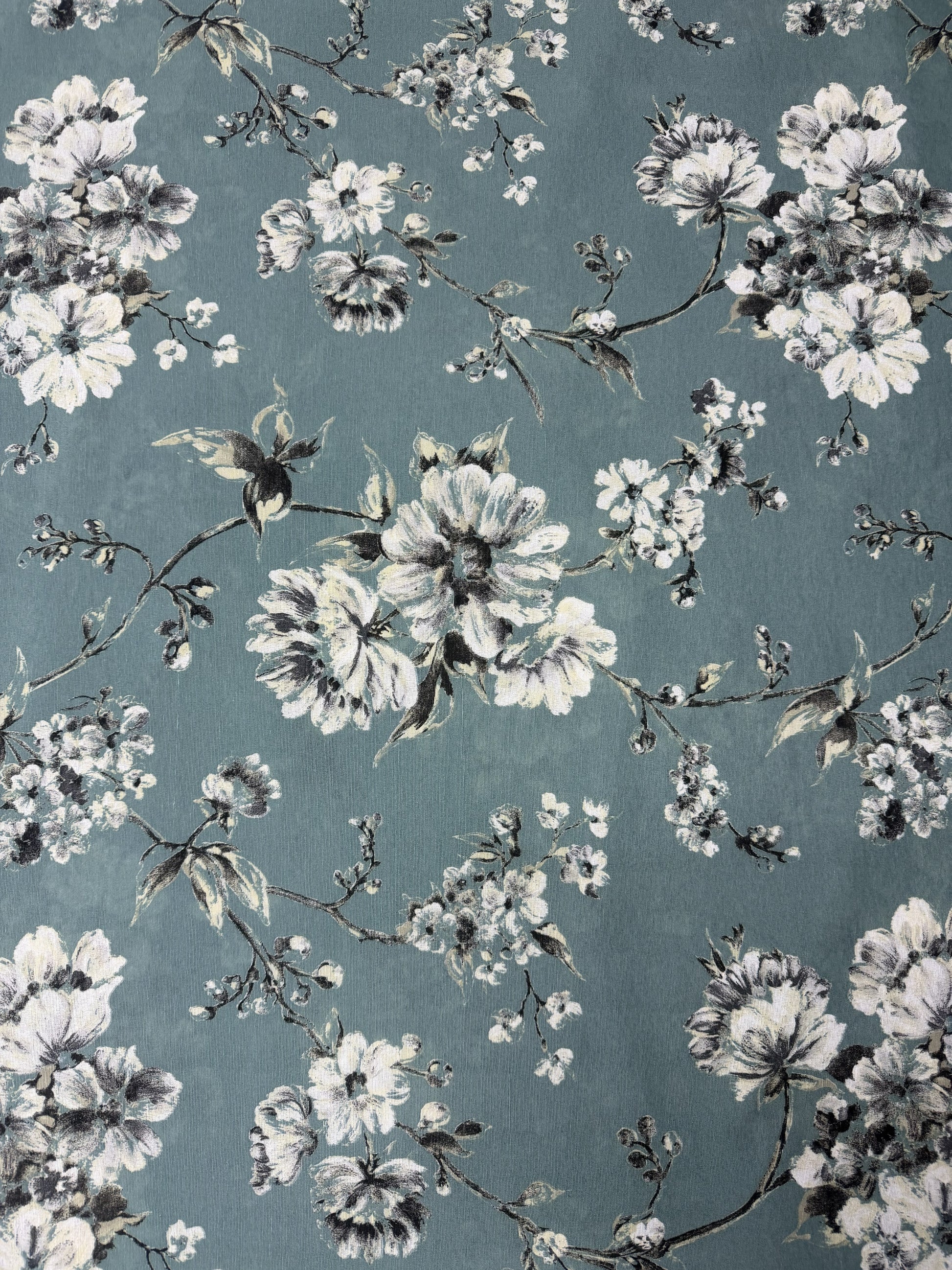 Scampolo Cotone Arredo Rametti Floreali