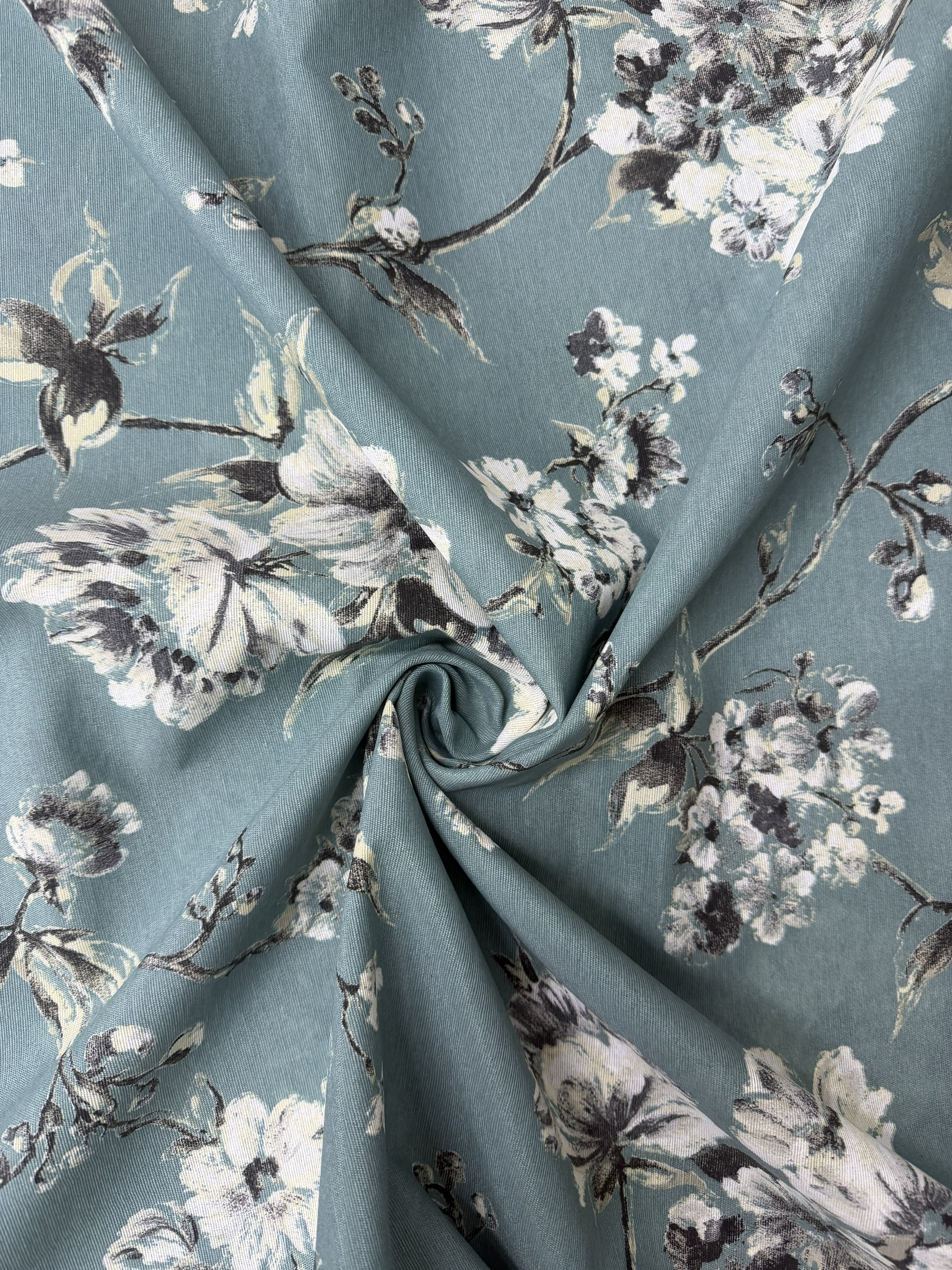 Scampolo Cotone Arredo Rametti Floreali