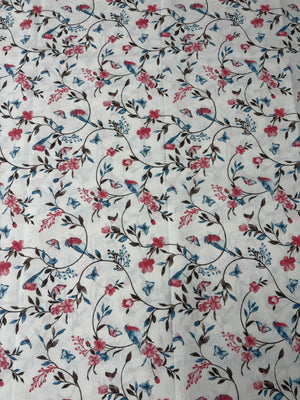 Scampolo Cotone Arredo Floreale Design Ellie