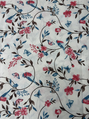 Scampolo Cotone Arredo Floreale Design Ellie