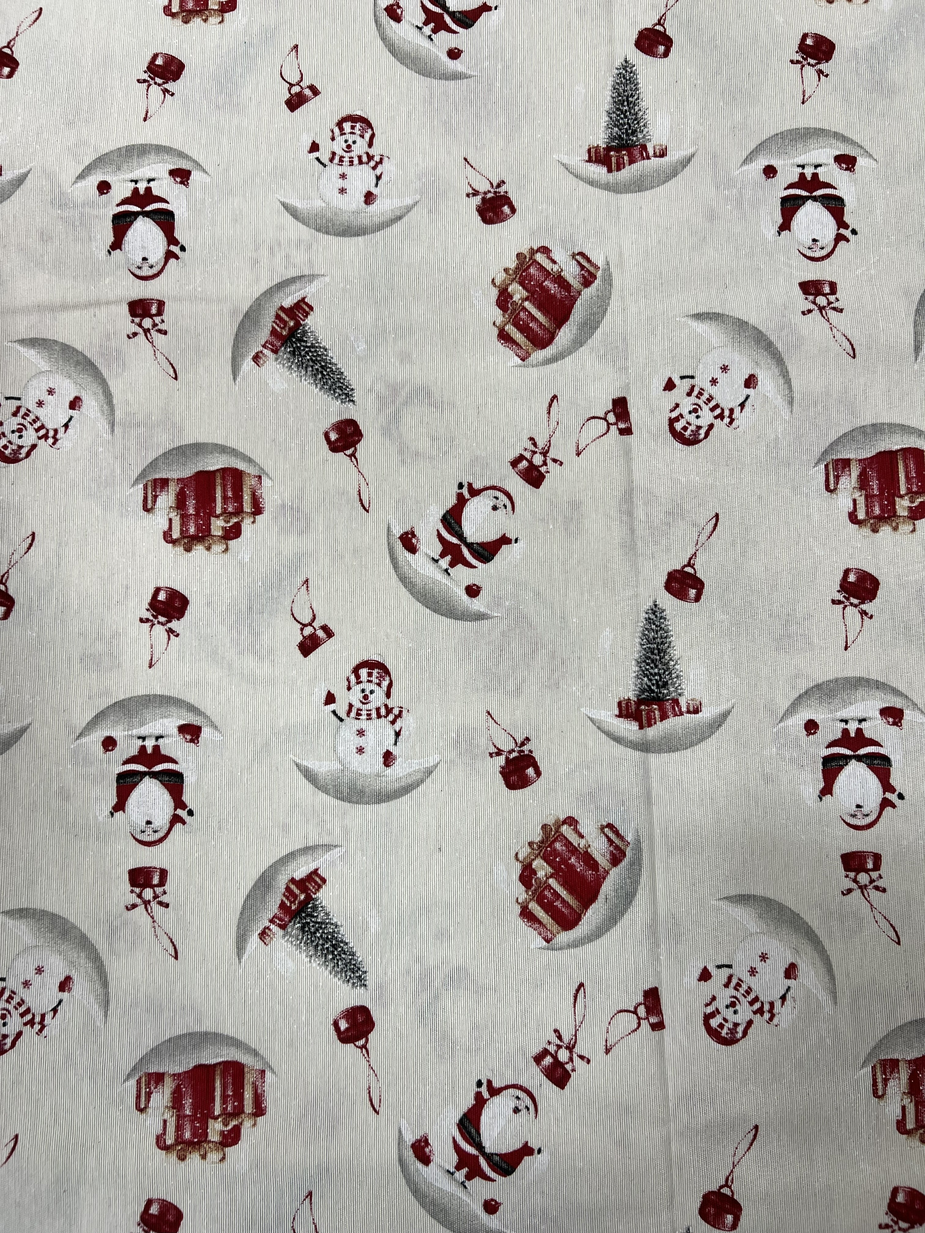 Scampolo Cotone Arredo Neve Natalizia