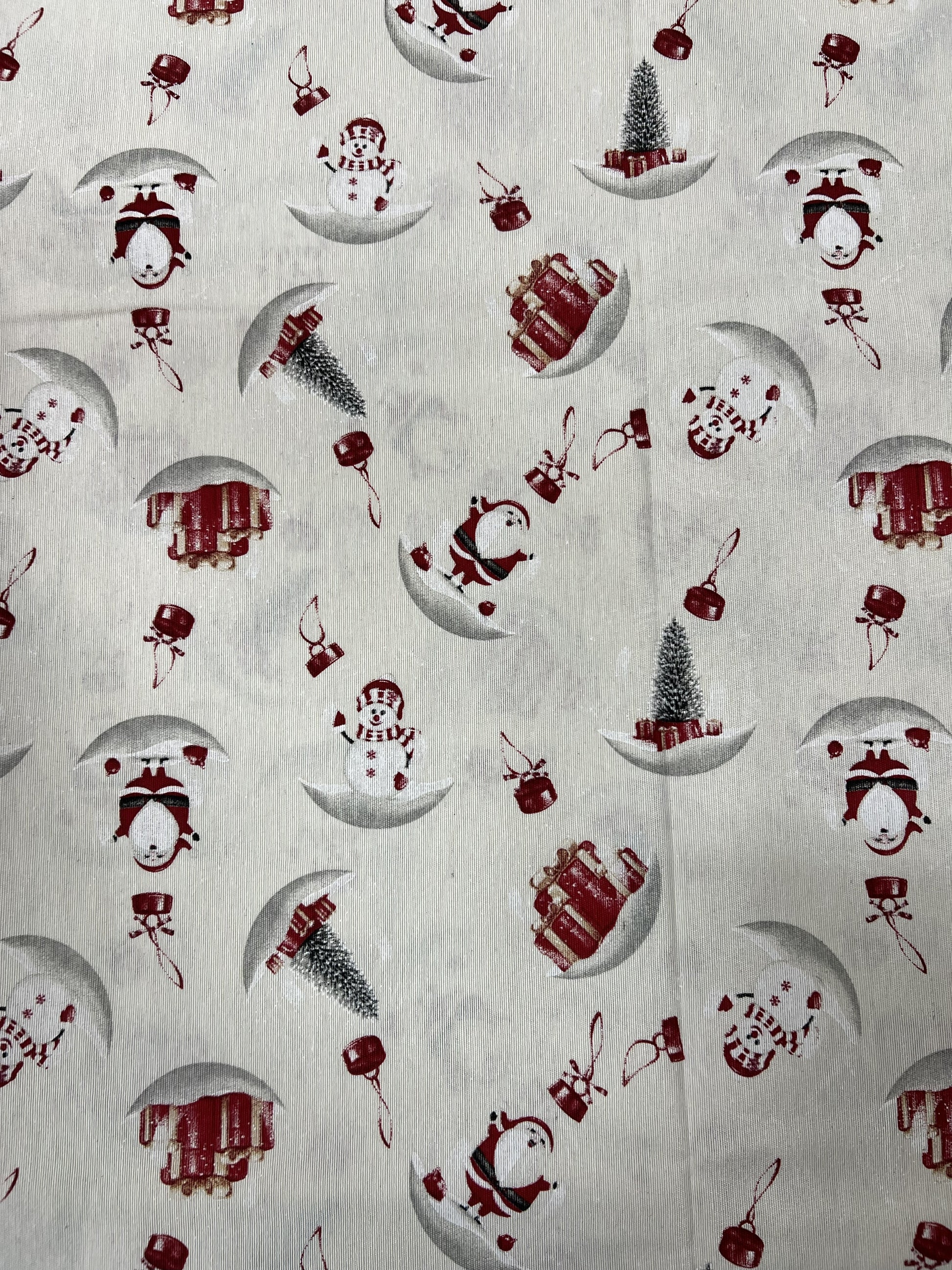 Scampolo Cotone Arredo Neve Natalizia