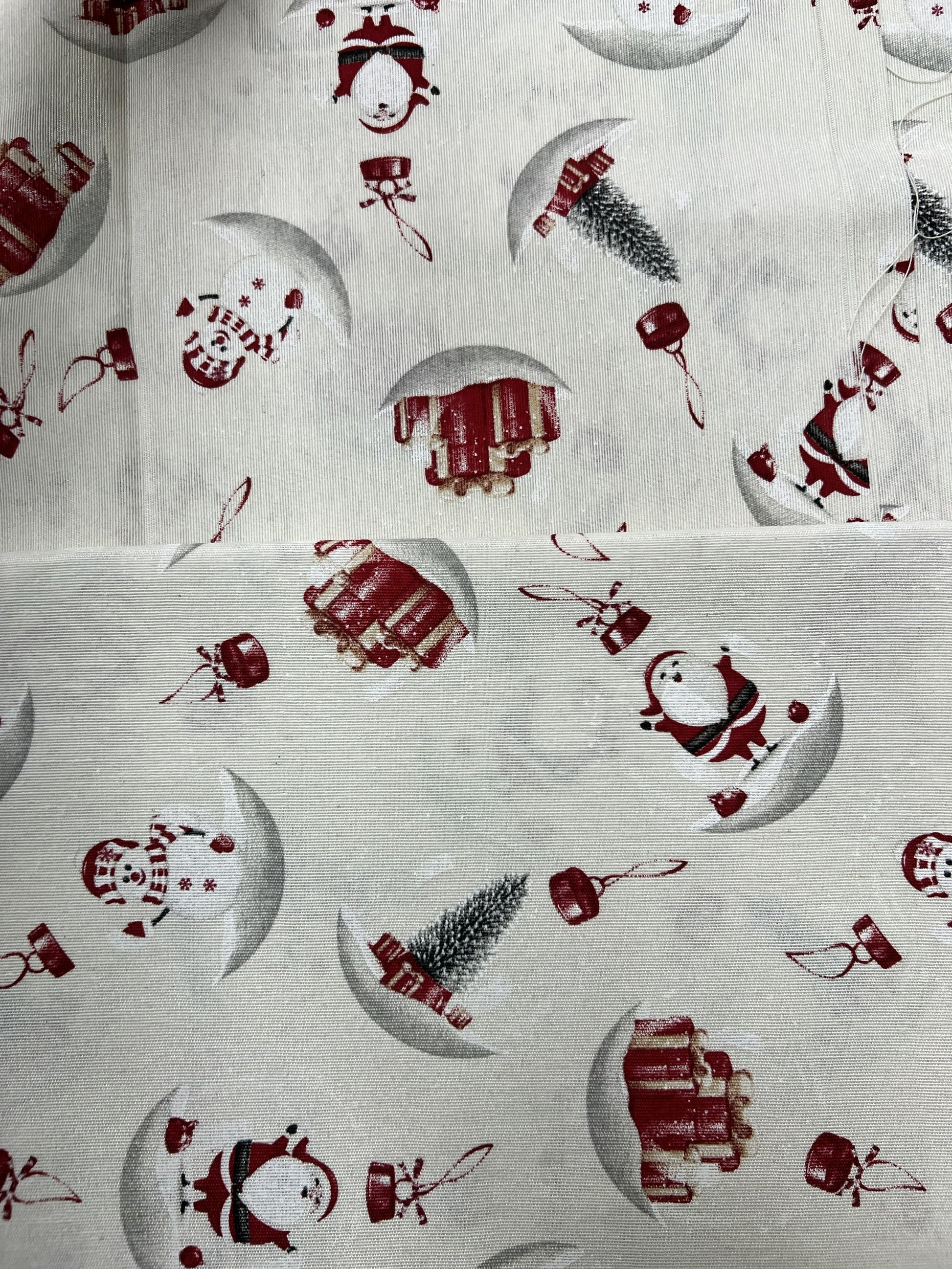 Scampolo Cotone Arredo Neve Natalizia