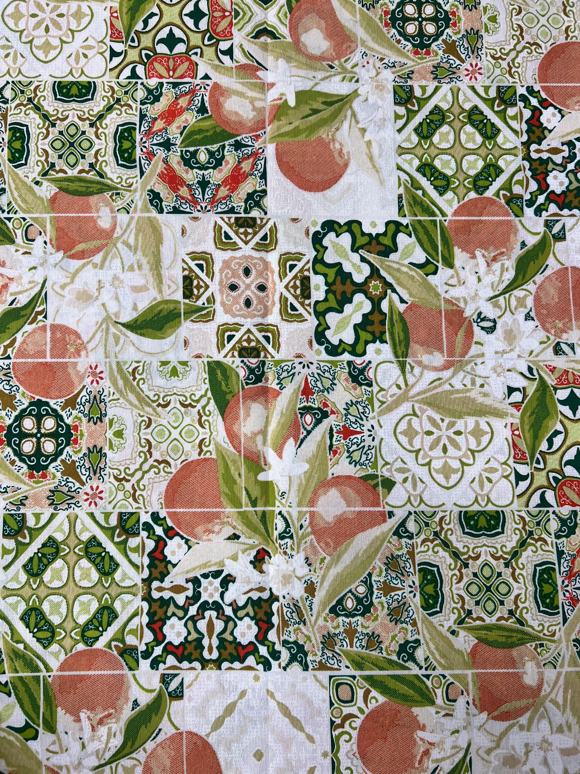 Scampolo Cotone Arredo Agrume Mediterraneo
