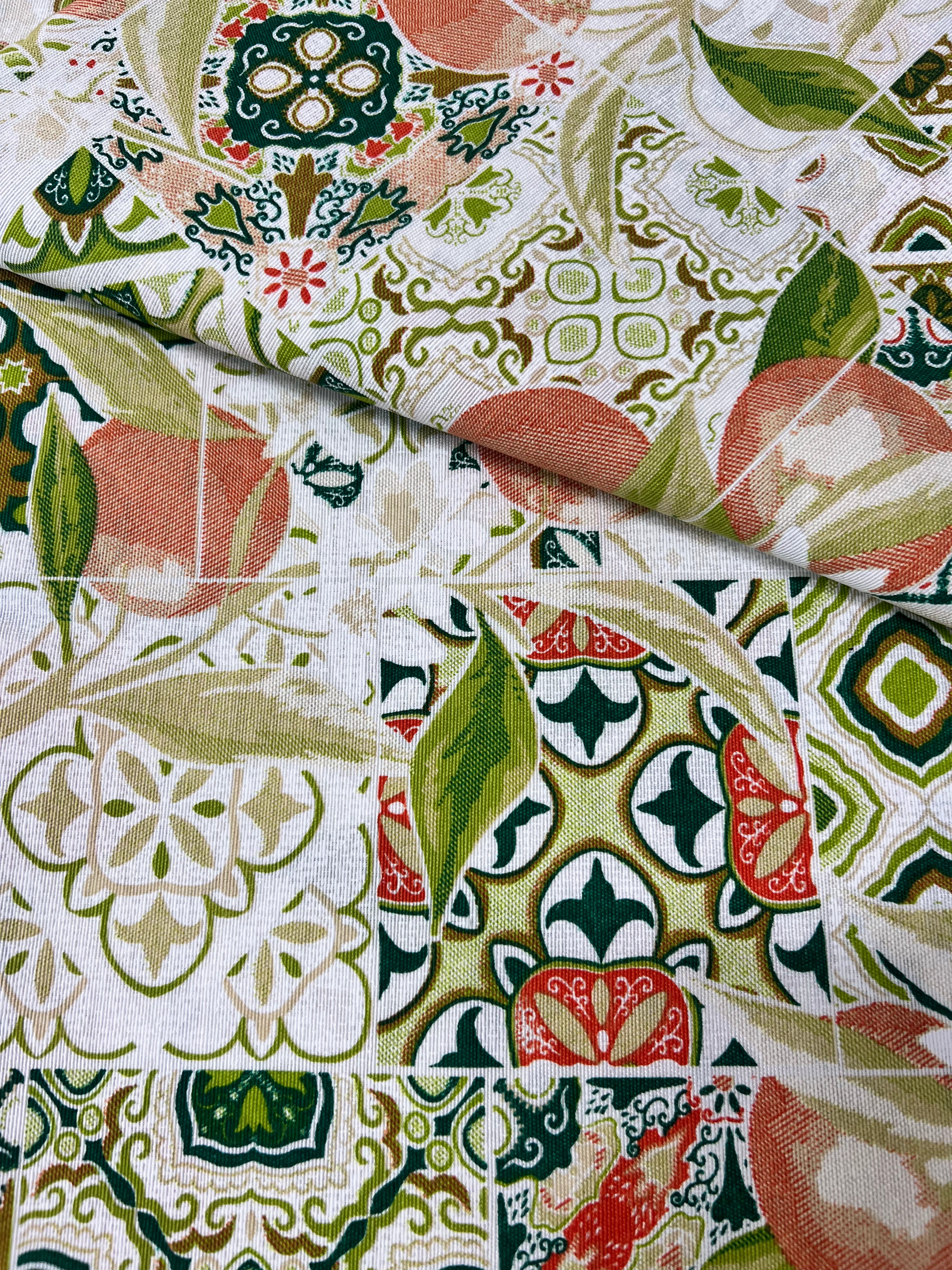 Scampolo Cotone Arredo Agrume Mediterraneo