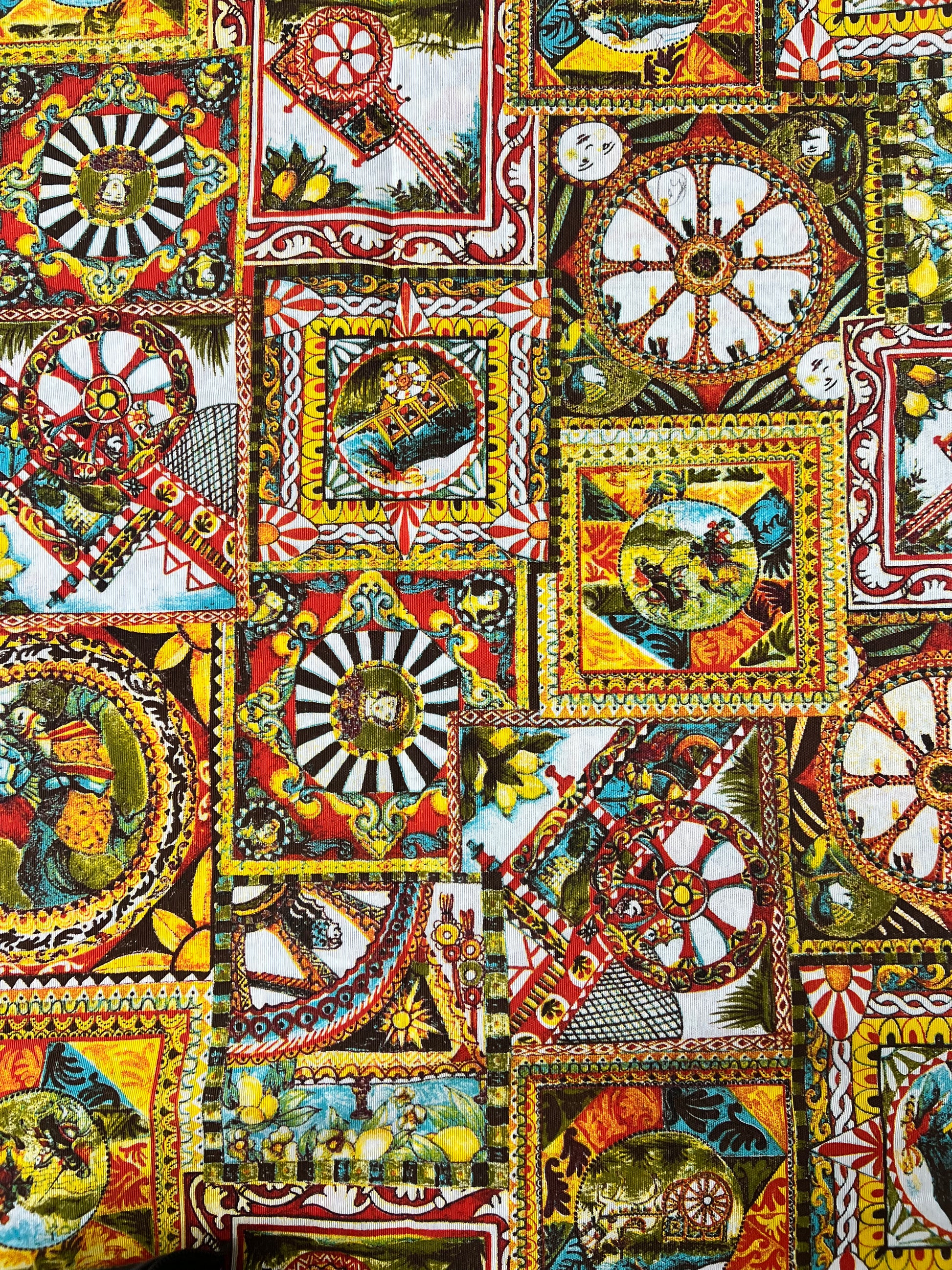Scampolo Cotone Arredo Sicilia Remix