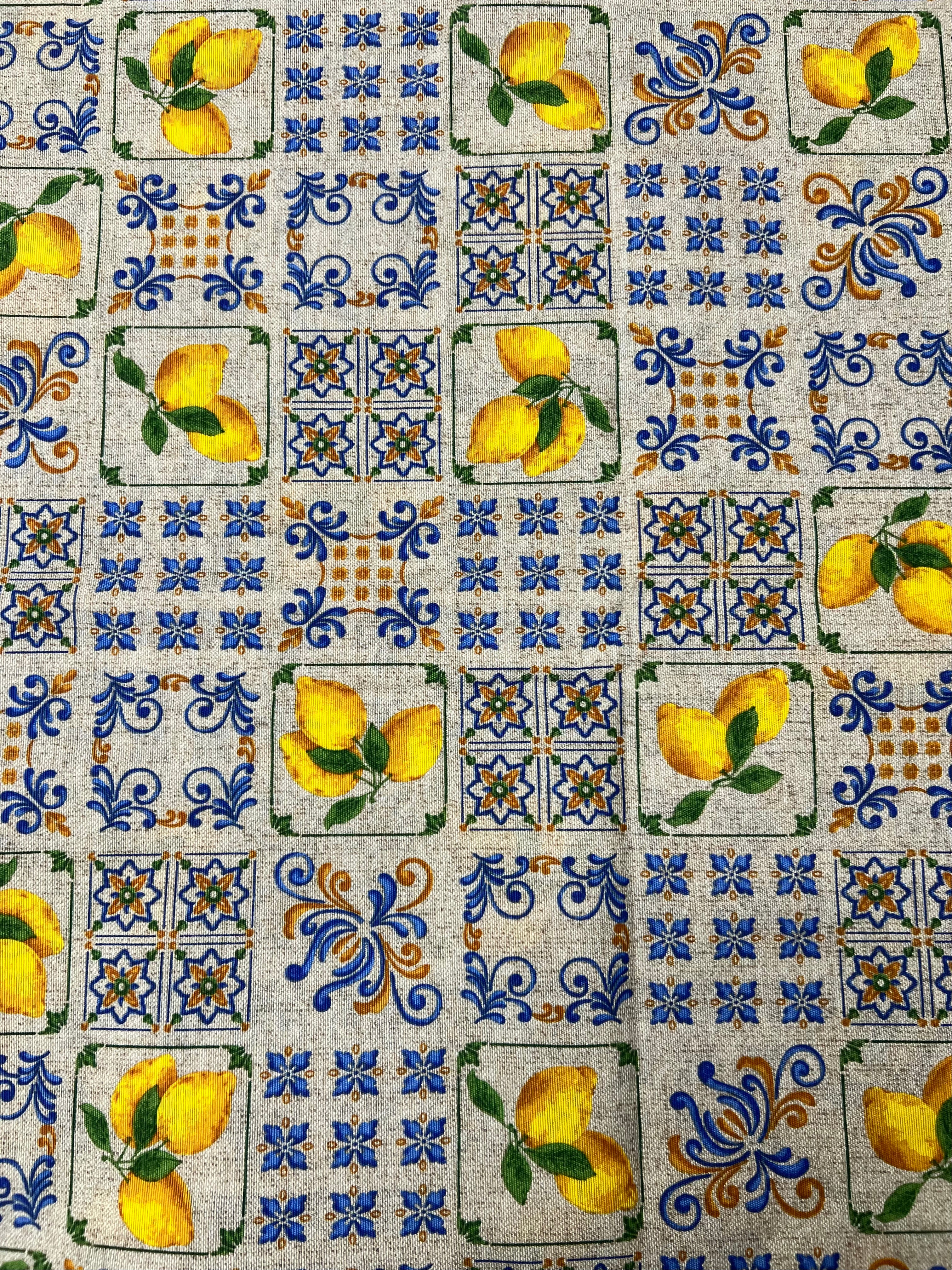 Scampolo Cotone Arredo Lemon Decò