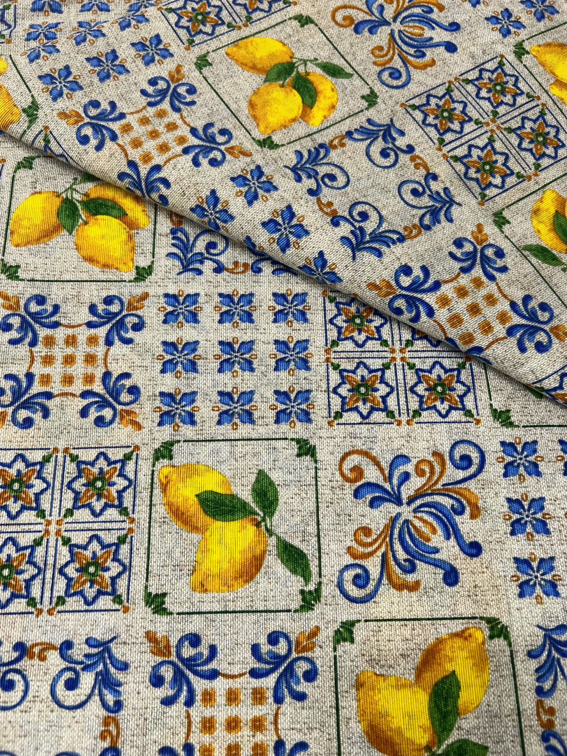 Scampolo Cotone Arredo Lemon Decò