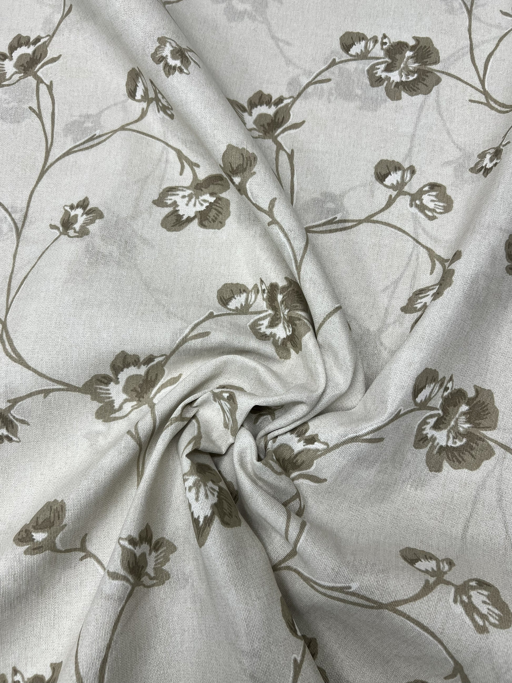 Scampolo Cotone Arredo Fiore con Rametto