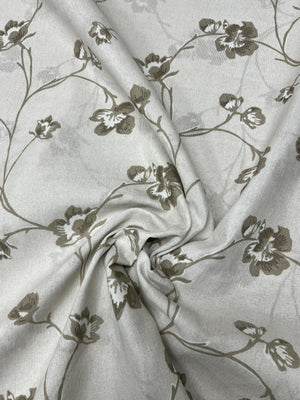 Scampolo Cotone Arredo Fiore con Rametto