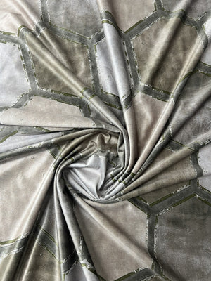 Scampolo Tessuto Velluto Exagon 260x300cm