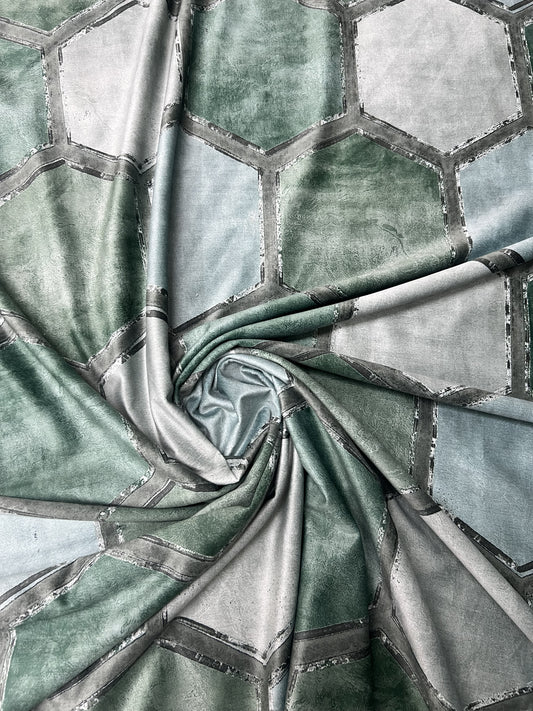 Scampolo Tessuto Velluto Exagon 260x300cm