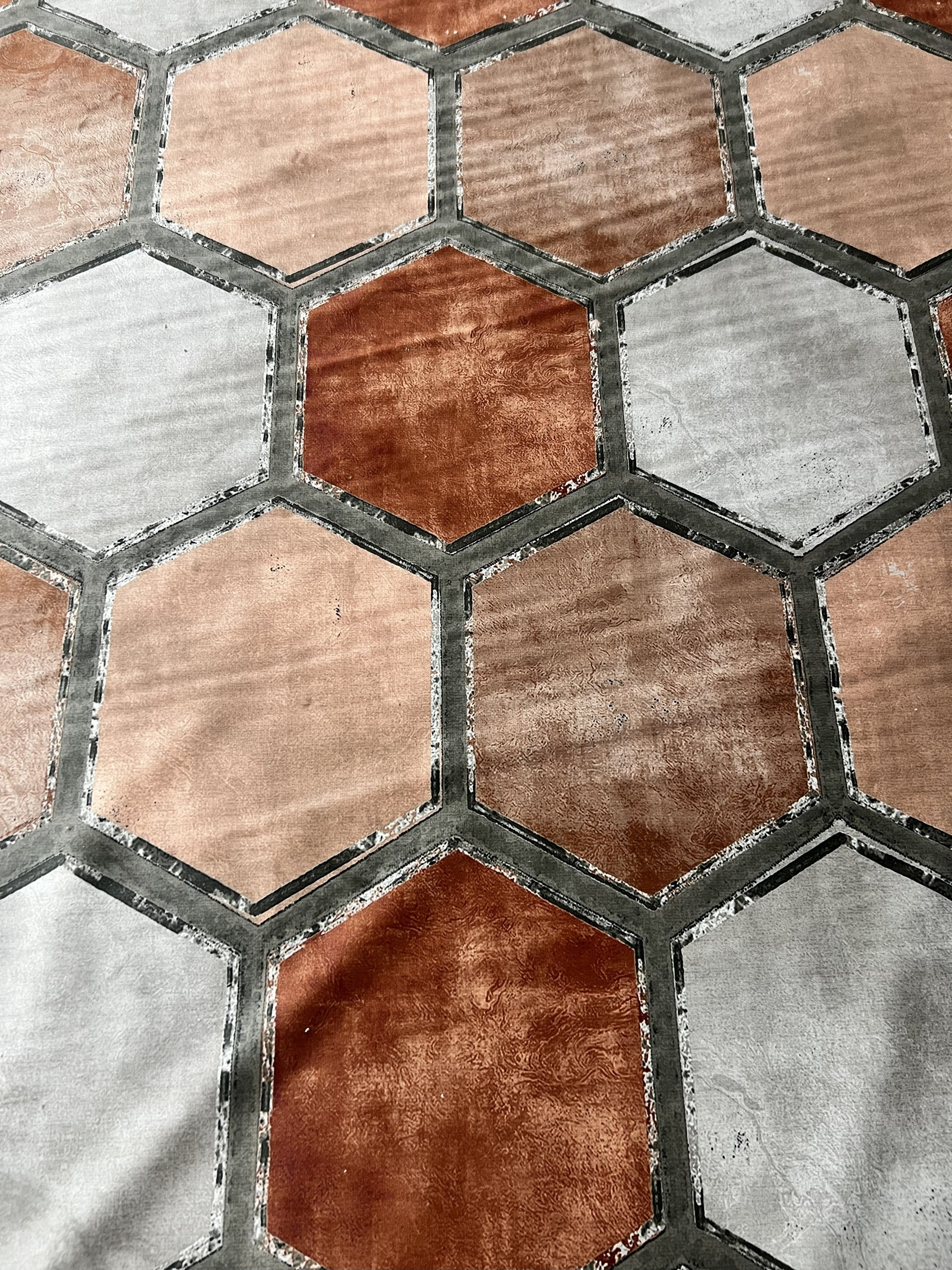 Scampolo Tessuto Velluto Exagon 260x300cm